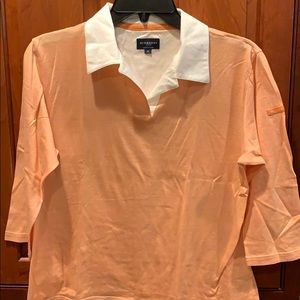 ‘Burberry Golf ‘ shirt,  vintage V-neck, size med.